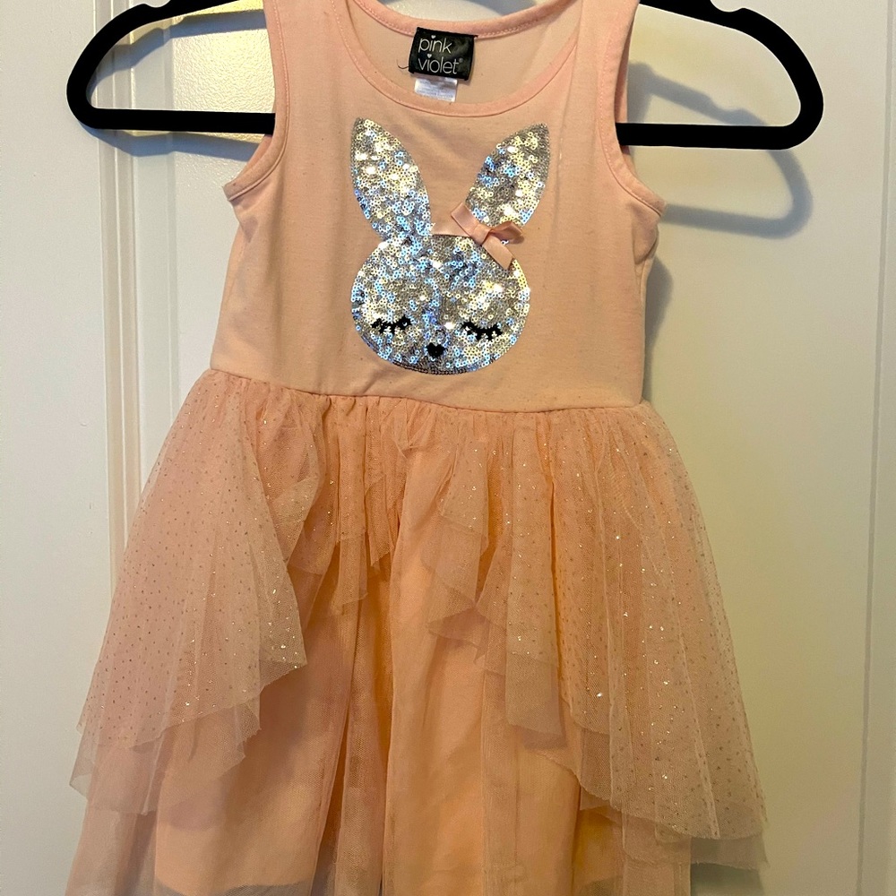 Pink bunny tutu dress